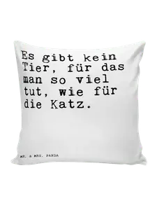 Подушка Mr & Mrs Panda 40x40 Es gibt kein Tier, белый