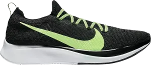 Кроссовки Nike Zoom Fly Flyknit 'Black Lime Blast', черный