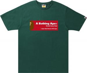 Футболка BAPE Archive Graphic Tee #7 'Green', зеленый