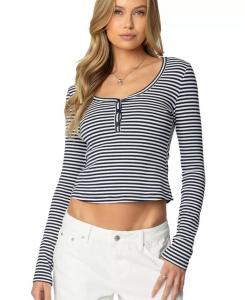 Женский полосатый топ Jocelyn Edikted, синий