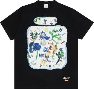 Футболка Supreme x Yohji Yamamoto Paint Tee 'Black', черный