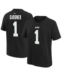Черная футболка с именем и номером игрока Big Boys and Girls Ahmad Sauce Gardner New York Jets Nike, черный
