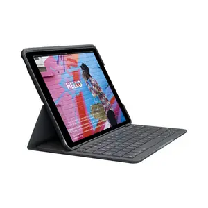 Клавиатура-чехол Logitech Slim Folio для iPad 10.2'', английская раскладка, серый