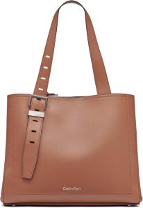 Сумка-тоут Calvin Klein Lowen с тремя отделениями, Caramel