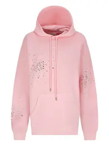 Худи, украшенное кристаллами DES PHEMMES, розовый