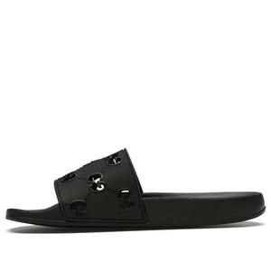 Сандалии rubber gg slide 'black' Gucci, черный