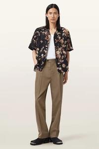 Шерстяные брюки TALLIS Allsaints, коричневый