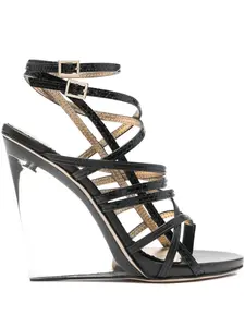 Босоножки с открытым носком Dsquared2, черный