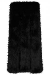 Трехслойный шарф из искусственного меха Simone Rocha, черный