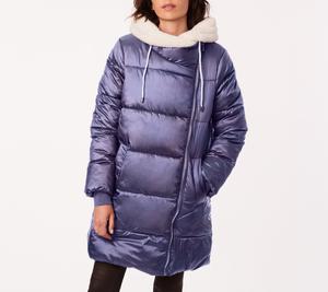 Асимметричный пуховик Bernardo, цвет crystal mauve