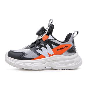 Нескользящие, дышащие, легкие, низкие детские кроссовки для бега WARRIOR, черный