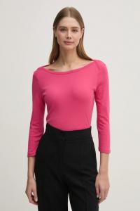 Хлопковая водолазка United Colors Of Benetton, розовый