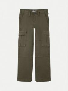 Тканевые брюки узкого кроя Name It, зеленый