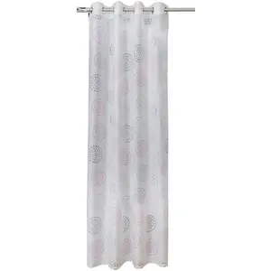 Шторы с люверсами, 1 шт. Heine Home, Rosé- weiß
