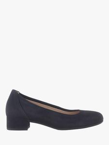 Деми широкие замшевые туфли-лодочки Gabor, Navy