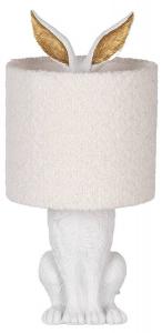 Настольная лампа Clayre & Eef Kaninchen Indah, золото - белый