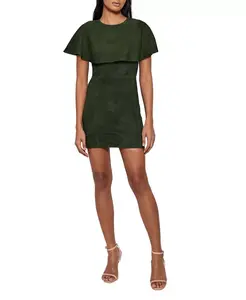 Платье Селены из эластичной замши As By Df, зеленый