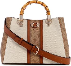 Сумка-сэтчел GUESS Kerima Bamboo Girlfriend, логотип Natural/Latte