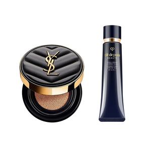 SAINT LAURENT Черный кожаный CPB лонг тюб праймер набор для комбинированной кожи натуральный стойкий комплект из двух предметов