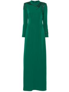 CRISTALLINI платье макси Nemesis, зеленый