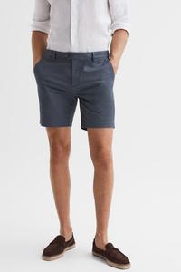 Шорты-чиносы Wicket S короткой длины в повседневном стиле Reiss, синий