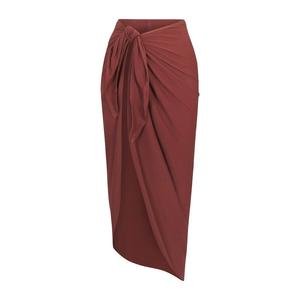 Накидка SKIMS Cotton Jersey Cover Ups Tie-sarong, коричневый
