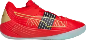 Кроссовки Puma Fusion Nitro High Risk Red Team Gold, красный