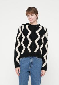 Кардиган Vero Moda VMARGIE O-NECK CARDIGAN, Black/Birch/Black