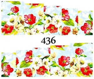 Водные наклейки для ногтей - №436, Raisin