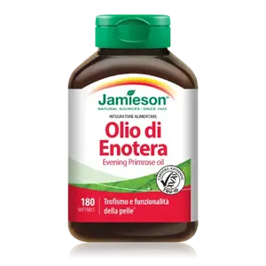 Масло примулы вечерней Jamieson, 180 мягких таблеток, трофизм и функция кожи