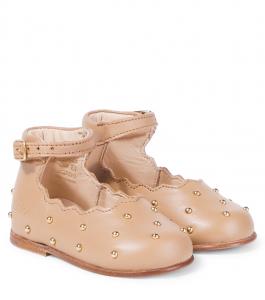 Детские кожаные балетки с декором Chloé Kids, Sirocco