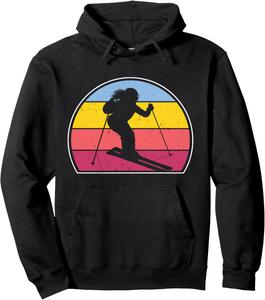 Толстовка для девочек Sunset Ski Gloves Mountain Ski Instructor Skier, черная Skiing Accessories For Girls Women Winter Sports