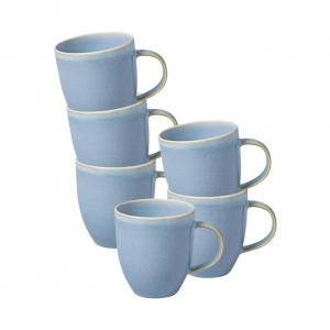 Как. от Villeroy & Boch кружка Kaffeebecher Crafted 358 мл набор из 6 штук Like. By Villeroy & Boch, Blueberry