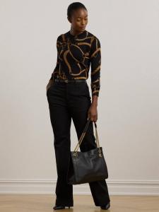 Джемпер Lauren Shavonne с принтом под ремень Ralph Lauren, Black/Tan