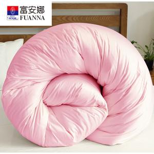 Fuanna Теплое зимнее одеяло 180х220 см, 1,75 кг, хлопковое, 9-дырочное, цвет Pink, Shunfeng