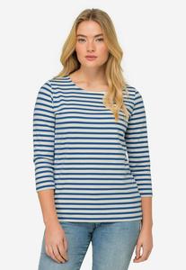 Рубашка с длинным рукавом REGULAR FIT RINGEL RUNDHALS 3/4-ÄRMEL LAURASØN, цвет royal blau