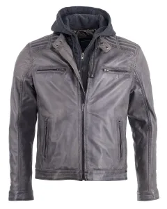 Байкерская куртка JCC "993", серый