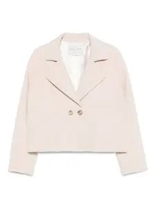 Двубортная куртка с накладными карманами Forte Forte, нейтральный