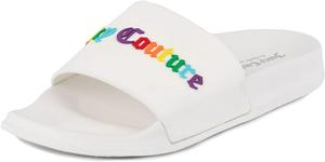 Сандалии Juicy Couture, пляжные шлепанцы для женщин, летняя обувь, белый