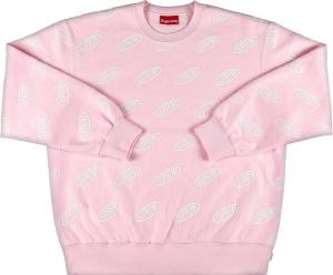 Толстовка Supreme Liner Crewneck 'Light Pink', розовый