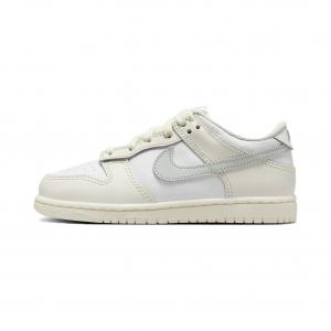 Кроссовки для скейтбординга Dunk Kids PS Low-top White/Phantom/Light Silver Nike, белый
