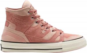 Кроссовки Converse Chuck 70 E260 High Earth Tone Suede - Pink Sandstone, розовый