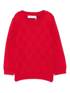 Свитер с узором Abel & Lula, красный