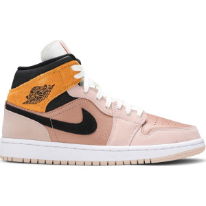 Кроссовки Wmns Air Jordan 1 Mid SE Particle Beige, коричневый