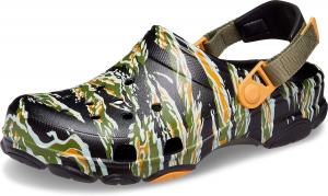 Сабо Унисекс Взрослые Вездеходные Сабо Камуфляж Crocs, черный