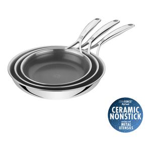 Набор гибридных сковород ZWILLING, PEAK, 3 предмета, нержавеющая сталь