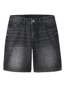 TWO SOON Джинсовые шорты темно-серого цвета