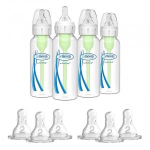 Бутылочки для кормления 4 шт. по 250 мл. + 6 сосок, Dr. Brown’s Anti-Colic