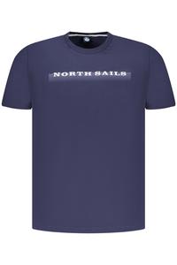 Футболка мужская North Sails хлопковая с надписью на груди, синий