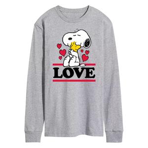 Мужская футболка с длинными рукавами Peanuts Love Snoopy Licensed Character